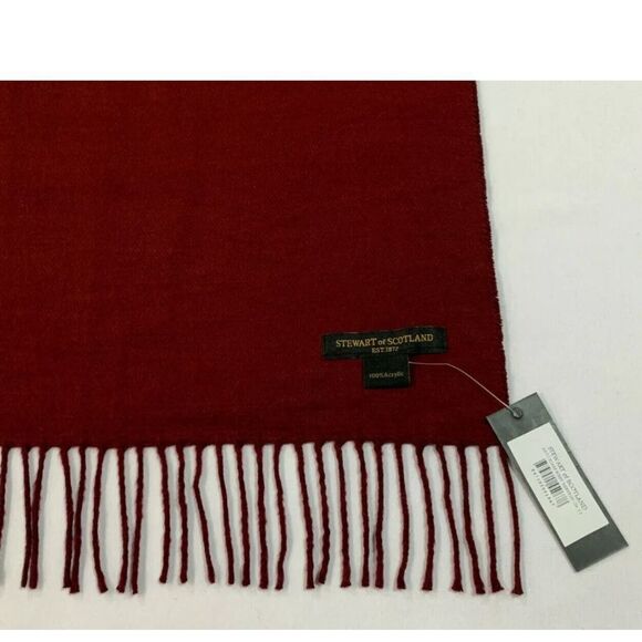 STEWART OF SCOTLAND NWT  Fringe Trim Scarf Size OS - Picture 6 of 6
